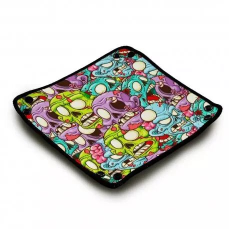 Piste de d�s - Zombie Head Pattern - 21X21 cm