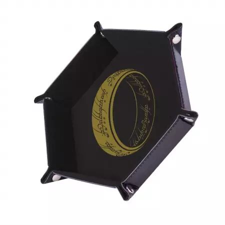 Piste de Dés LAnneau Unique - 19 x 19 cm - Cuir et velours