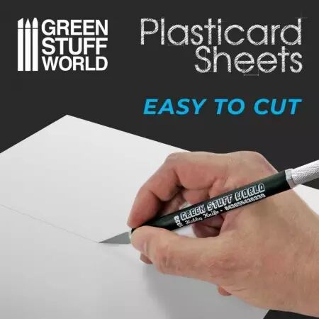 Plaques Mixtes de Plasticard ABS - 7 feuilles - Green Stuff World