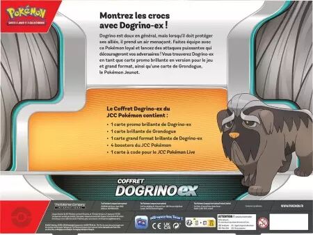 Pokemon - Coffret 4 boosters - Dogrino-ex 