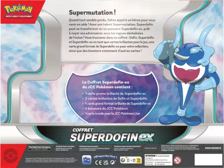 Pokemon - Coffret 4 boosters - Superdofin-ex (juin 2024)