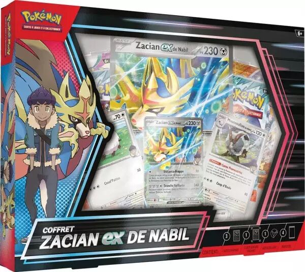 Pokemon - Coffret 4 boosters - Zacian Ex de Nabil - Mars 2025