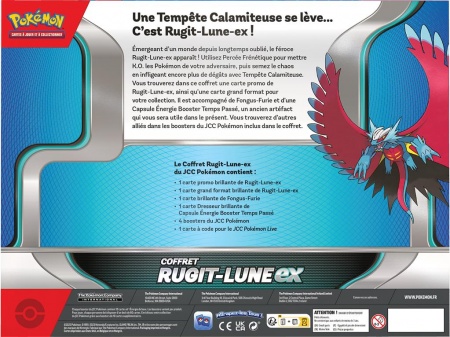 Pokemon - Écarlate et Violet - Coffret 4 boosters Rugit-Lune EX / Garde-de-Fer EX