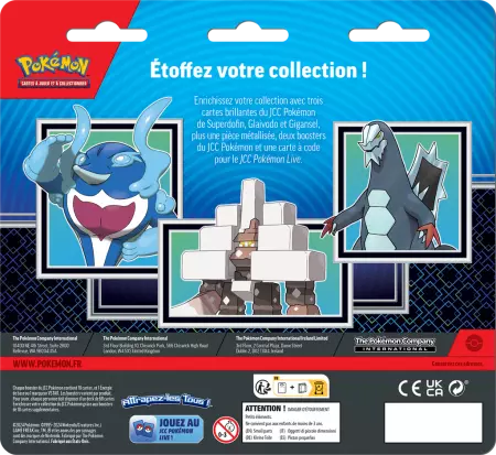 Pokémon : Pack 2 Boosters avril 2024 
