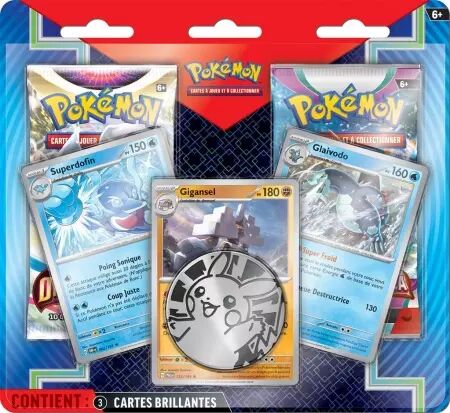 Pokémon : Pack 2 Boosters avril 2024 