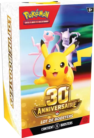 Pok&eacute;mon 30 ans : Bundle 6 boosters