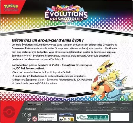 Pokemon 8.5 : Evolutions Prismatiques - Coffret Poster