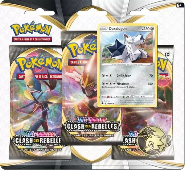 Pok�mon EB02 : Clash des Rebelles - Pack 3 boosters Duralugon