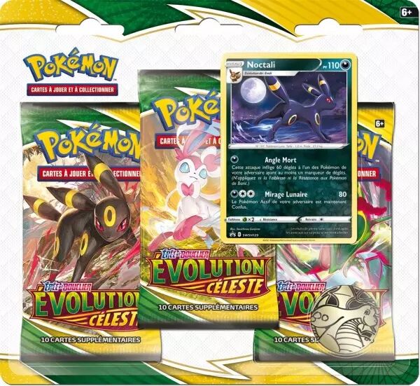 Pok�mon EB07 : Evolution Celeste - Pack 3 boosters Noctali