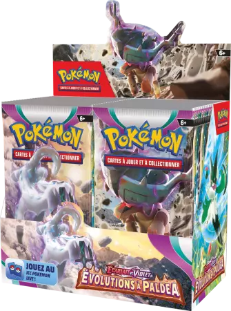 Pokémon EV02 : Display 36 Boosters Écarlate et Violet Évolution à Paldéa