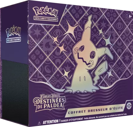Pokémon EV04.5 Destinées de Paldéa : Coffret Dresseur d\'Elite (ETB) Mimiqui