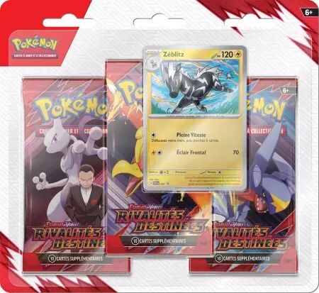 Pokemon EV10 : Pack 3 Boosters Rivalités Destinées (fr)