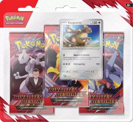 Pokemon EV10 : Pack 3 Boosters Rivalités Destinées (fr)