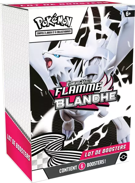 Pokemon EV10.5 : Foudre Noire & Flamme Blanche - Bundle 6 boosters Flamme Blanche