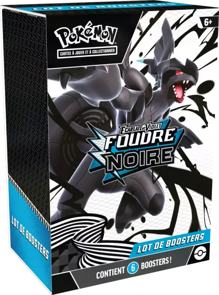 Pokemon EV10.5 : Foudre Noire & Flamme Blanche - Bundle 6 boosters Foudre Noire