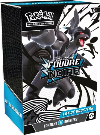 Pokemon EV10.5 : Foudre Noire & Flamme Blanche - Bundle 6 boosters Foudre Noire
