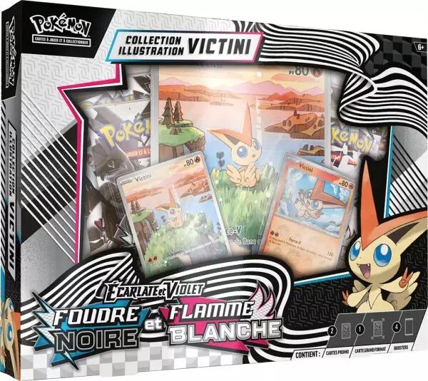 Pokemon EV10.5 : Foudre Noire & Flamme Blanche - Coffret Illustration Victini