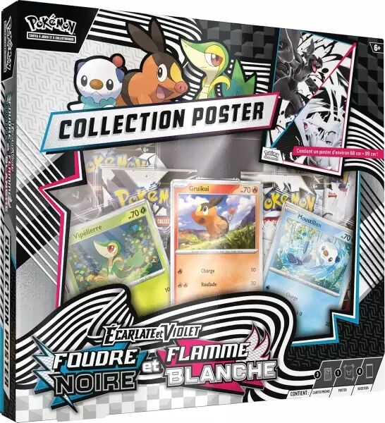 Pokemon EV10.5 : Foudre Noire & Flamme Blanche - Coffret Poster