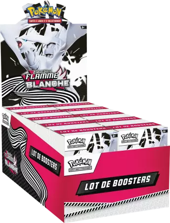 Pokemon EV10.5 : Foudre Noire & Flamme Blanche - Display de 10 Bundles 6 boosters Flamme Blanche