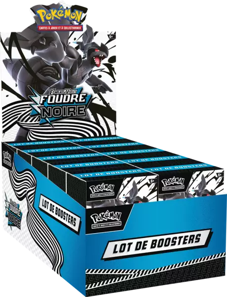 	Pokemon EV10.5 : Foudre Noire & Flamme Blanche - Display de 10 Bundles 6 boosters Foudre Noire