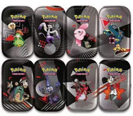 Pokemon EV10.5 : Foudre Noire & Flamme Blanche - Display Mini Tin 