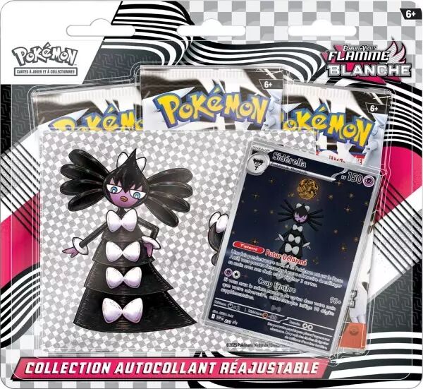 Pokemon EV10.5 : Foudre Noire & Flamme Blanche - Tripack Sticker Flamme Blanche