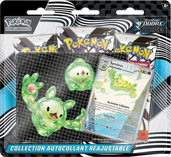 Pokemon EV10.5 : Foudre Noire & Flamme Blanche - Tripack Sticker Foudre Noire