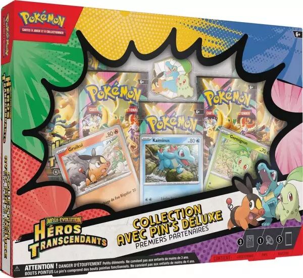 Pokemon ME02.5 : H�ros Transcendants  - Deluxe pin box (5 boosters + pins)