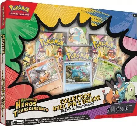 Pokemon ME02.5 : H&eacute;ros Transcendants  - Deluxe pin box (5 boosters + pins)