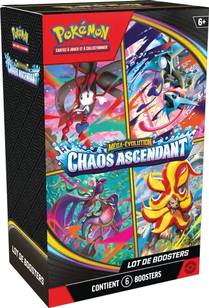 Pok�mon Mega Evolution : Chaos Ascendant (ME04) : Bundle 6 Boosters fran�ais