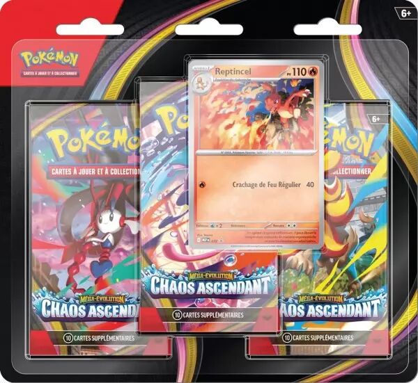 Pok�mon Mega Evolution : Chaos Ascendant (ME04) : Pack 3 Boosters (Tripack)