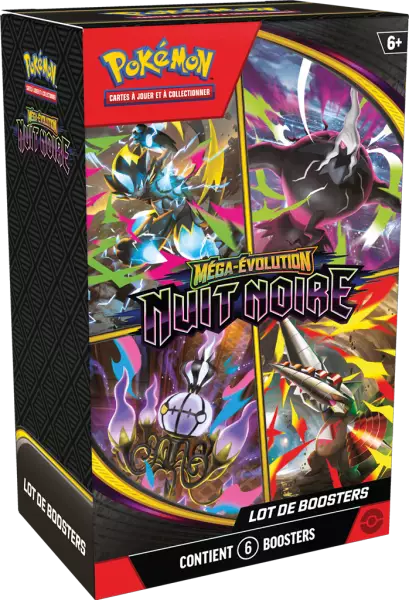 Pok�mon Mega Evolution : Nuit Noire (ME05) : Bundle 6 Boosters fran�ais