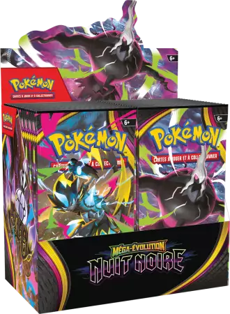 Pok&eacute;mon Mega Evolution : Nuit Noire (ME05) : Display 36 Boosters fran&ccedil;ais
