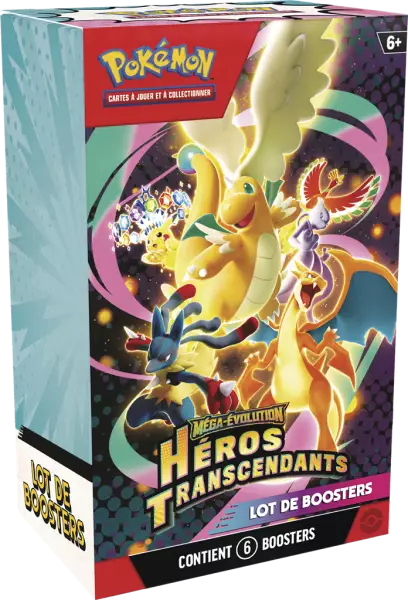 Pok�mon Mega Evolution Heros Transcendants (ME02.5) : Bundle 6 Boosters fran�ais