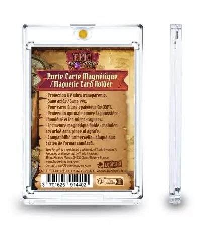 Protection Pour Cartes / Porte-cartes Magn&eacute;tique cartes &agrave; jouer 35 PT Anti UV - Epic Forge