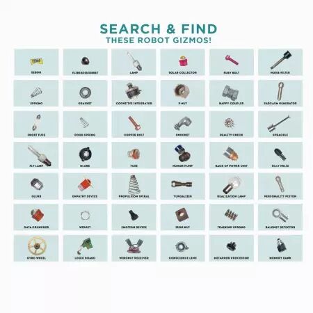 Puzzle 100 pièces - Robots recyclés