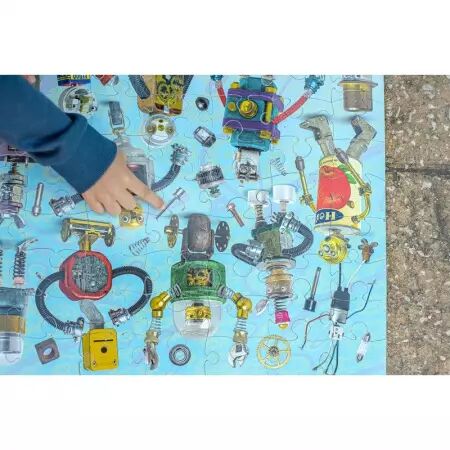 Puzzle 100 pièces - Robots recyclés