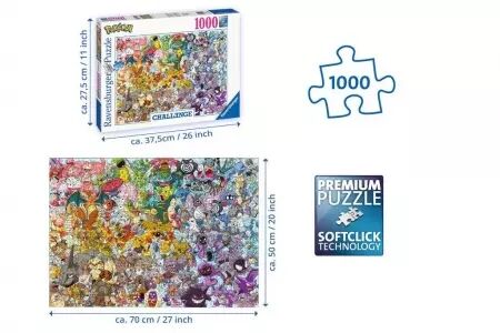 Puzzle 1000 p - Pokémon (Challenge Puzzle) - Ravensburger