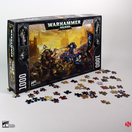 Puzzle 1000 Pcs -  Roboute Guilliman vs Black Legion - Warhammer 40K