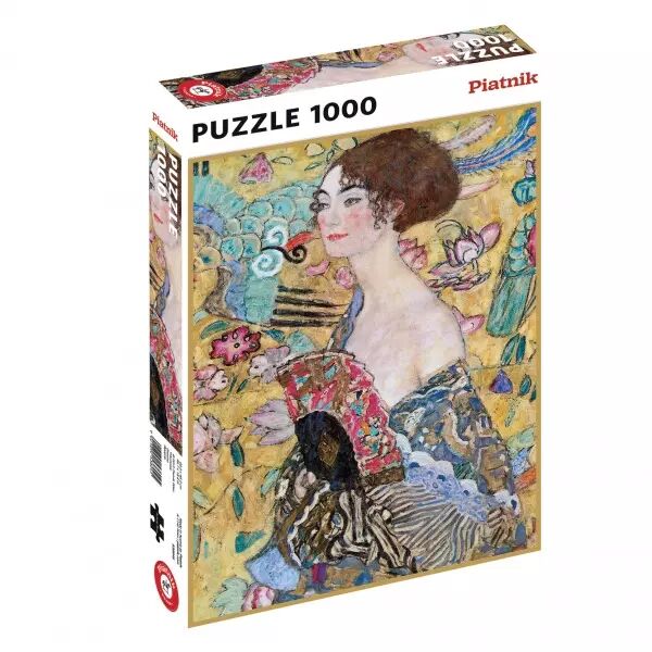 Puzzle 1000 pi�ces - Klimt - Dame � l\'�ventail