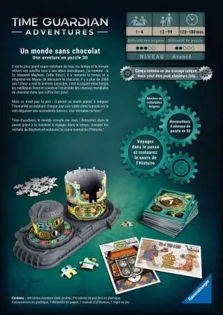 Puzzle 3D - Time Guardian Adventures - Un monde Sans Chocolat