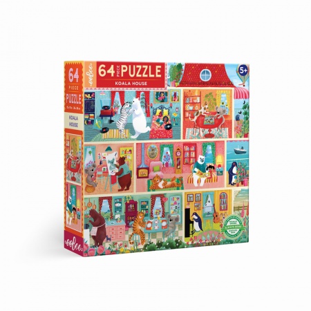 Puzzle 64 pièces - La Maison des koalas