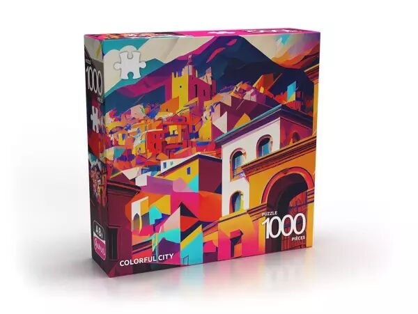 Puzzle Abi 1000 pi�ces - Colorful city