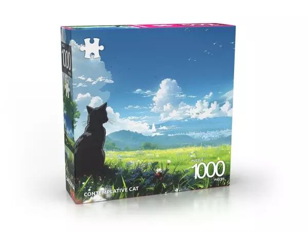 Puzzle Abi 1000 pi�ces - Contemplative Cat