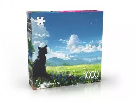 Puzzle Abi 1000 pi&egrave;ces - Contemplative Cat