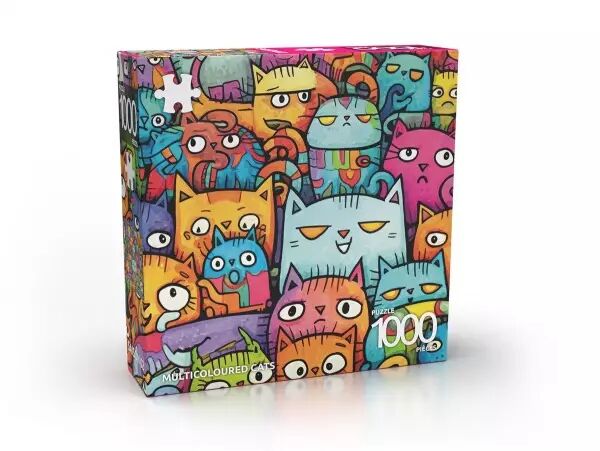 Puzzle Abi 1000 pi�ces - Multicoloured Cats