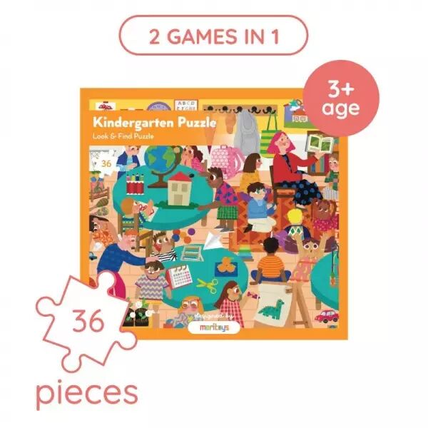 Puzzle Chercher et Trouver D\'�cole maternelle - Moritoys