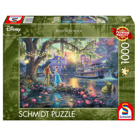 Puzzle Disney - Schmidt - Puzzle 1000 pièces - La Princesse et la Grenouille