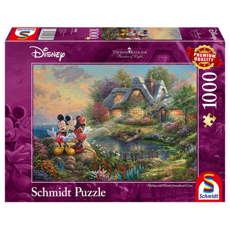 Puzzle Disney - Schmidt - Puzzle 1000 pièces - Mickey et Minie 