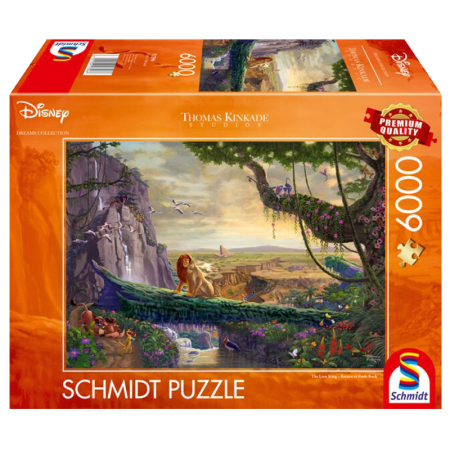 Puzzle Disney - Schmidt - Puzzle 6000 pièces - Le Roi Lion, retour au rocher des Lions